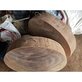 Mua thớt gỗ nghiến tây bắc chuẩn 100% đường kính 50x7cm ( thích hợp quán ăn và nấu cỗ )