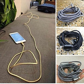 Mua Dây Sạc Dài 3 Mét Bọc Dù Chống Rối