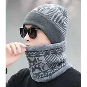 KHĂN CHOÀNG NAM PATTERN KÈM NÓN MŨ LEN DN19112404