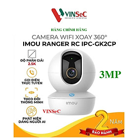 Camera Trong nhà Imou Ranger RC 3MP / 4MP / 5MP IPC-GK2CP-3C0W - Gọi điện qua app, phát hiện dáng người AI, loa báo động lớn - Hàng chính hãng