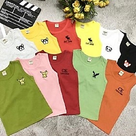 Áo thun ba lỗ cho bé trai bé gái ️NHIỀU MÀU️ áo sát nách cotton 100