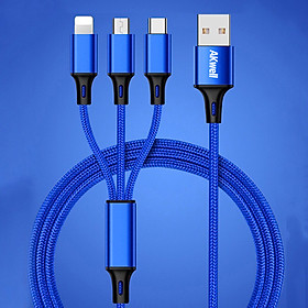 Mua Cáp 3 in 1 dây dù Akwell 2.4A - Hàng Chính Hãng