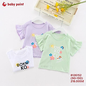 Áo Thun Tay Ngắn Cách Điệu Vải Cotton Co Giãn Thoáng Mát Cho Bé Gái - 8126152