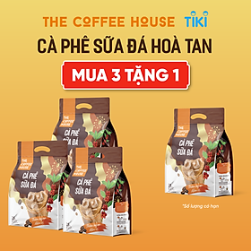 Hình ảnh [MUA 3 TẶNG 1] Cà phê sữa đá hoà tan The Coffee House (Túi 25 gói x 22g)