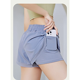 Quần Đùi thể thao nữ phối lưới 2 lớp cao cấp nhiều màu nhiều size