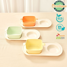 Mua Khay Ăn Sáng Trẻ Em Cao Cấp 2 Ngăn Hiệu Nestique N-14 (2024 Color)