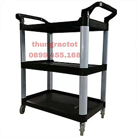 Mua Xe đẩy thức ăn 3 tâng  xe đẩy phục vụ khách sạn