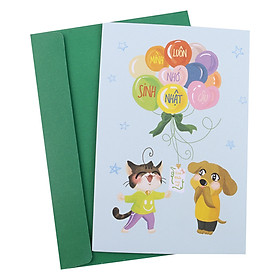 Thiệp Sinh Nhật Bóng Bay MAISEN