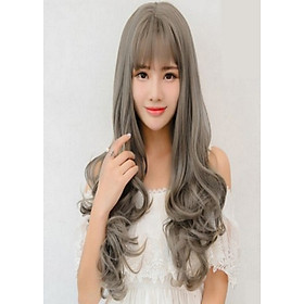 Tóc giả nữ hàn quốc tặng kèm lưới T15