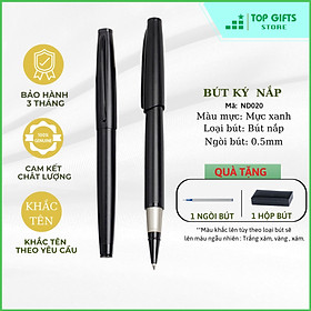 Bút ký cao cấp khắc tên ND020 - Quà tặng khắc tên theo yêu cầu mực xanh ngòi 0.5mm