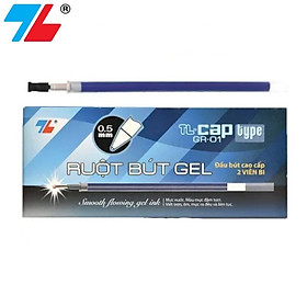 Hộp 24 ruột bút nước - bút gel 0.5mm Thiên Long GR-01 mực xanh