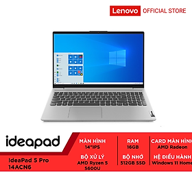 Mua Laptop Lenovo IdeaPad 5 Pro 14ACN6 82L700L5VN R5-5600U|16GB|512GB|AMD Radeon|WIN11 - Hàng chính hãng