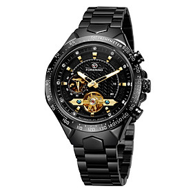 Đồng hồ đeo tay thời trang cho nam, màn hình phát sáng, chống thấm 3ATM-Màu vàng đen