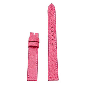Dây đồng hồ Huy Hoàng da đà điểu màu hồng HC8433