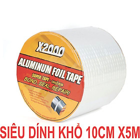 Băng keo chống thấm x2000 Nhật Bản, Cao Cấp lớp keo dày 1.5mm chống thấm dột, dán tường, dán mái tôn, dán ống nước