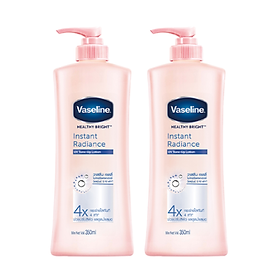 Combo 2 Sữa dưỡng thể dưỡng sáng da tức thì VASELINE Healthy Bright Instant Radiance 350ML/chai