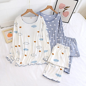 Đồ bộ bầu và sau sinh azuno az27221 chất liệu cotton thun mặc nhà mùa hè có thiết kế cho con bú