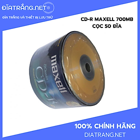 Đĩa CD trắng Maxell - Cọc 50 đĩa - Hàng nhập khẩu