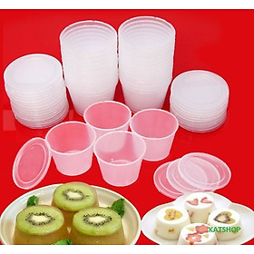 Bộ 50 khuôn bánh flan hình tròn