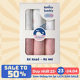 Hộp 6 khăn sữa sợi tre cho bé - siêu thấm hút, mềm mịn, an toàn cho da bé - kích thước 30x30cm