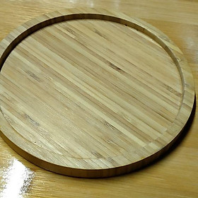 Mua Khay  hình tròn bằng tre ép kháng khuẩn
