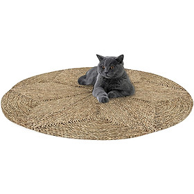 Thảm cói trải sàn phòng khách, phòng ngủ hình sao có thể gấp gọn 120/150/180cm
