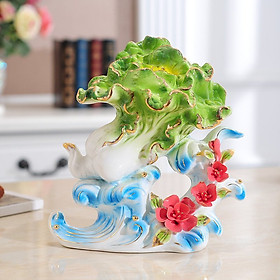 Bắp Cải sứ phong thủy 21x21x10cm MIXU-VPPT011