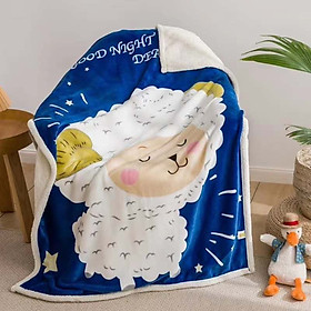 CHĂN LÔNG CỪU TRẺ EM 1MX1M4