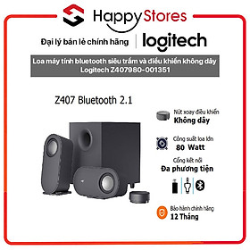 Mua Loa máy tính bluetooth siêu trầm và điều khiển không dây Logitech Z407 980-001351 - Hàng chính hãng