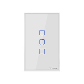 Mua Công tắc WiFi Âm Tường Cảm Ứng Sonoff  Điều Khiển Qua Điện Thoại T2US  3 Kênh