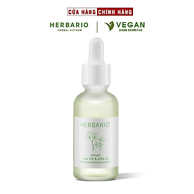 Serum rau má & diếp cá Herbario 30ml sạch mụn thuần chay