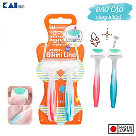 Set 2 dao cạo Thân Nhựa Kai Bikini Line Razor 4901331011641