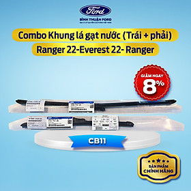 Khung Lá Gạt Nước, Gạt Mưa Ô tô (Trái + Phải) - Ford Ranger, Everest 2022+++