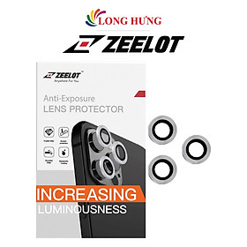 Dán Camera cường lực viền màu chống va đập Zeelot iPhone 12 Pro/12 Pro Max - Hàng chính hãng