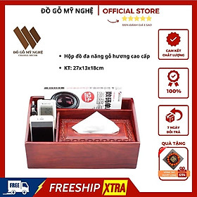Mua Hộp đựng tài liệu  đồ dùng văn phòng để bàn gỗ Hương