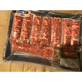 [Chỉ bán HCM] - Thịt Vùng cổ Bò mỹ - US Beef Chuck Eye Roll - 500gram