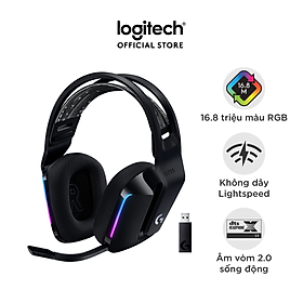 Tai nghe game không dây Lightspeed Logitech G733 - Headband tùy chỉnh, RGB Lightsync, màn loa Pro-G, Mic Blue Voice - Màu
