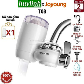 Lọc Nước Tại Vòi Joyoung JYW-T03 Lõi Lọc Sứ 5 Cấp Độ - Hàng Chính Hãng