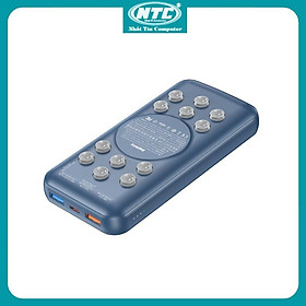 Mua Pin sạc dự phòng Wireless Remax RPP-207 20000mAh 2 Inputs 3 Output  PD 18W  QC 22.5W  sạc không dây 15W (Xanh) - Hàng Chính Hãng