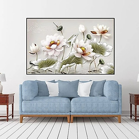 Tranh Hoa sen trang trí -tranh canvas treo tường