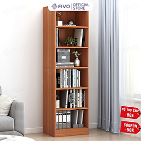 Kệ Sách Đứng Thông Minh Hiện Đại Tự Lắp Ráp FIVO Mẫu FB70 Chất Liệu Gỗ MDF Cao Cấp (40x24x178cm)