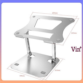 Mua LS515 - Giá đỡ laptop tablet bằng nhôm kiêm đế tản nhiệt nâng Macbook Laptop điều chỉnh góc nghiêng độ cao