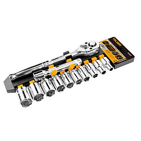 Bộ tuýp và cần mở 1/2 inch hệ inch 12 chi tiết tolsen 15392