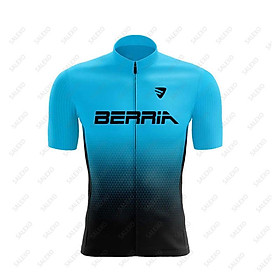 Bộ xe đạp Berria Set 2023 Mùa hè Đàn ông đi xe đạp Bộ đua xe đạp phù hợp với quần áo xe đạp leo núi thoáng khí Color: 8 Size: S