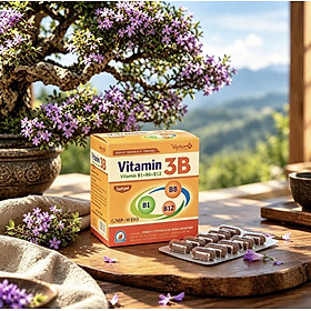 ￼Vitamin 3B B1-B6-B12 (hộp 100 viên Nang mềm ) Vinaphar - Dự phòng tình trạng thiếu hụt Vitamin nhóm B