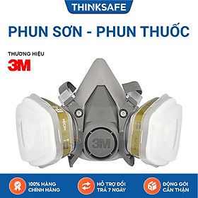 Mua Mặt nạ phòng độc 3M 6200 bộ 7 món sử dụng phin 3M 6006 - mặt nạ phòng dịch  chống bụi  chống độc phun sơn hàn xì - lọc hơi vô cơ  hữu cơ- Axit