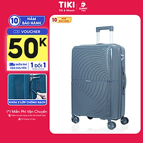 Vali kéo sunny roger - size 20/24inch nhựa pp chống vỡ, vali thời trang bền đẹp bảo hành 10 năm