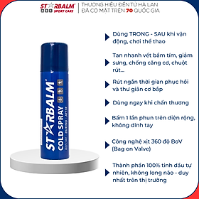 Chai xịt làm lạnh Starbalm - Hà Lan 150ml