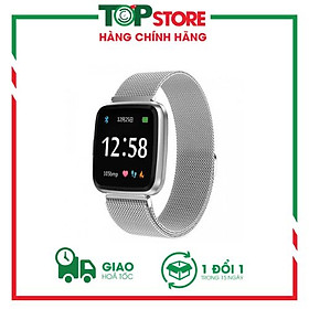 Mua Đồng hồ thông minh theo dõi sức khỏe smartwatch Colmi Y7P dây thép (Bạc) - Hàng Chính Hãng