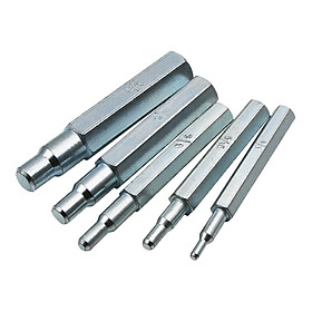 Set of 5 Copper Pipe Tube Expander Swaging Punch Tool Accessory Made of High Hardness Steel Good Performance Wear Resistance Professional